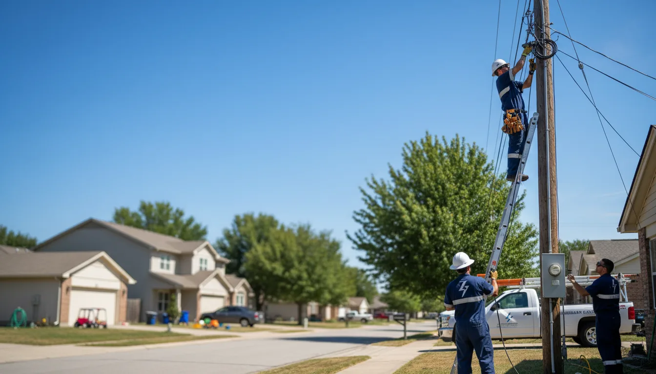 Residential electrician providing installation services in Bimble, KY